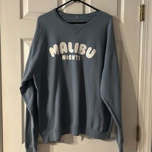 blue malibu nights crew neck